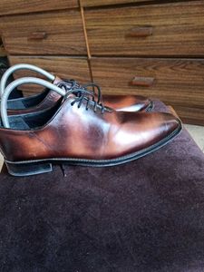 Genuine Leather Patina Wholecut Oxford Sho