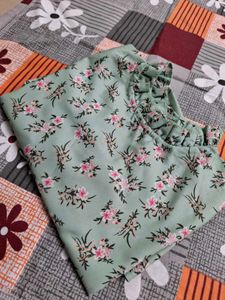 Floral Ruffle Top