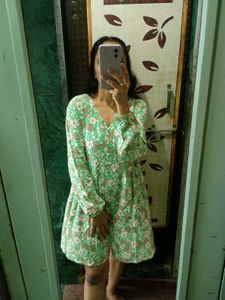 Floral Print Mini Dress