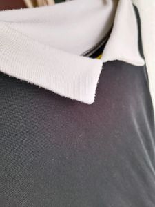 Black &amp; White Oversized Polo