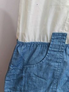 Denim &amp; White Dress