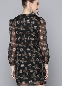 Print Peter Pan Collar Shirt Dress