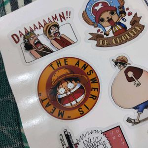 Premium One Piece Vinyl Stickers For Laptop, Phone