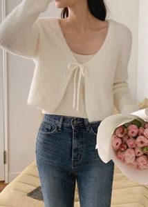 Hollister Coquette Fuzzy Sweater Cardigan Bow XS