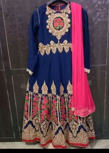 Wedding Gown Pink And Blue Colour 🤩🤩