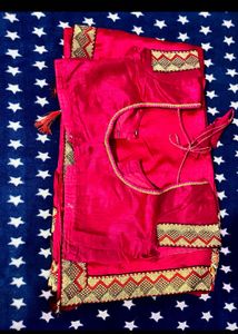 Pink Saree With Stitched Blouse (clearance Sale)✨