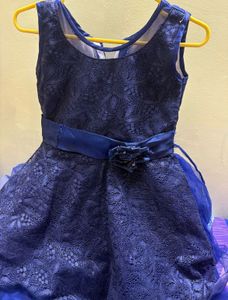 Elegant Blue Party Dress