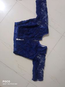 Heavy Flare Blue Indo Western