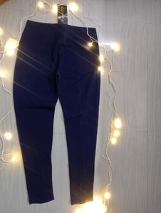 Navy Blue Studded Leggings