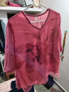 Floral Print Tunic Top