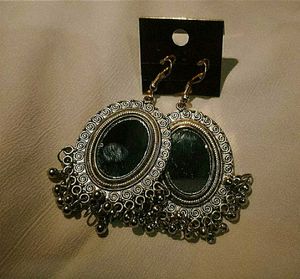 Elegant Silver-Tone Drop Earrings