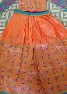 Orange Lehenga Choli Set