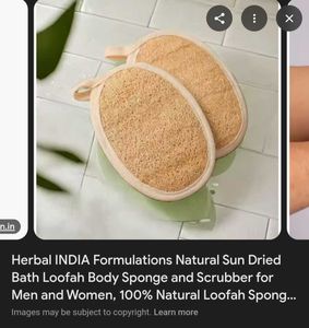 NEW natural sun dried loofah scrubber bath sponge