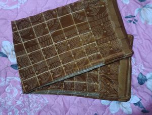 Vintage Brown Saree