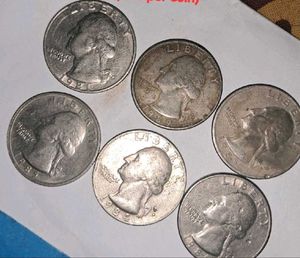 1980s U.S. Quarter Coins (Lot of 6)
