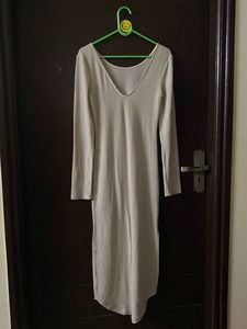 Beige Bodycon With Side Slits Bust 34-36