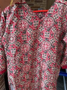 Red Colour Kurta For Office Wear