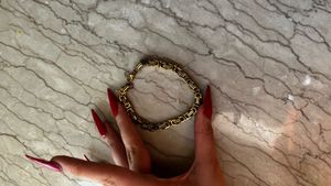 Gold Byzantine Link Bracelet