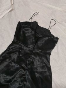 Black Ruffle Mini Dress