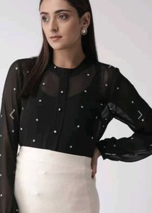 Sheer Star Blouse