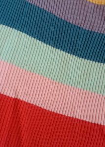 Rainbow Striped Knit Top