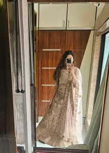 Elegant Embroidered Lehenga Skirt