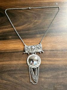 Turkish Style Vintage Silver Oxidised Necklace