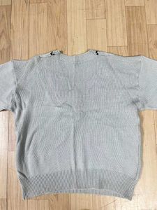 Oversized V-Neck Knit Sweater.