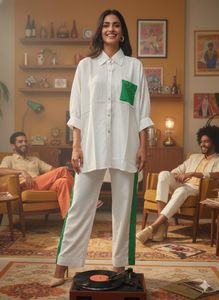 💚 Thrift Alert! Emerald Stripe Co-ord 🤩