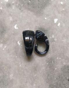 Chunky Y2K Black earrings!🖤⛓️