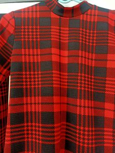 NEW SHEIN Red Checks Top