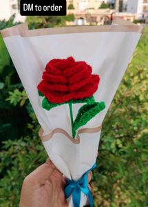 Crochet Rose Bouquet