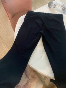 Zara Ribbed Pants With Slit