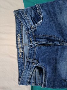 Blue Mid Rise Jeans