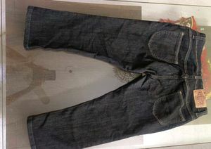 Classic Black Denim Capri