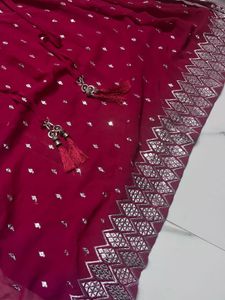 Maroon Embellished Kurta