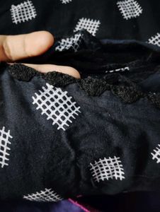 Black &amp; White Hijab Dupatta