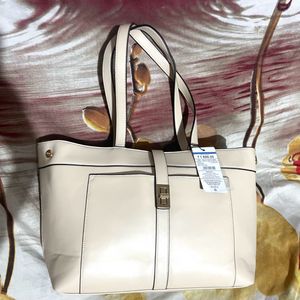 Beige Tote Bag