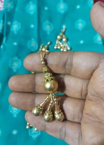 Golden Tassel Dupatta Latkans