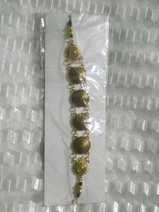 Antique Gold-Tone Oxidised Necklace