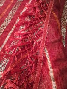 Like New Cotton  Blend  Saree With  Blouse Piece