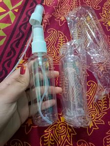 (Set Of 2) New Spray Bottles Clear