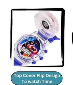 Superhero Kids LED Projector Watches – Batman, Spi