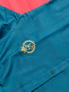 Boy Teal Green Rayon Casual Kurta