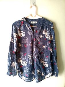 Floral Print Long Sleeve Shirt