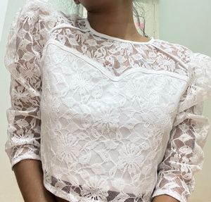 Laced Crop Top