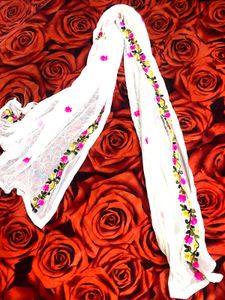 Embroidered White Kurta Set