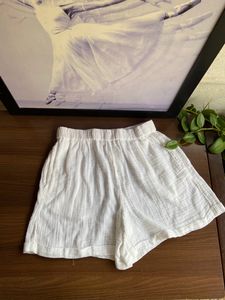 100 % Cotton Crinkle Double Gauze Shorts