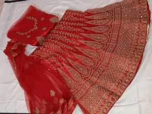 Red Bridal Lehenga