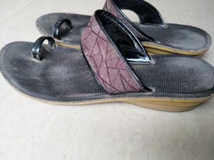 Charcoal Colour Toe Ring Sandles